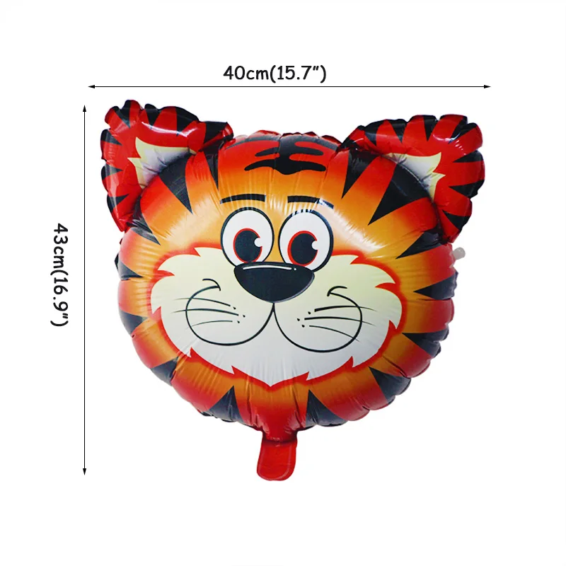 WEIGAO белые оранжевые латексные воздушные шары с принтом животных, вечерние шары в джунглях с днем рождения, воздушные шары в стиле сафари, декор для дня рождения