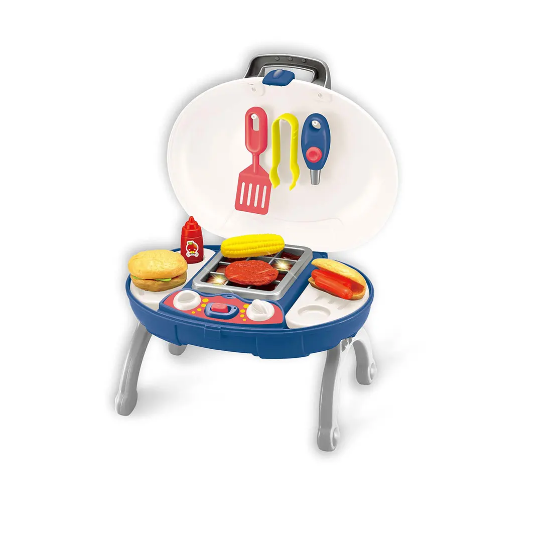 

Children Simulation Electric BBQ Set Small Appliances Housekeeper Toys Pretend Play Set Gift For 3+