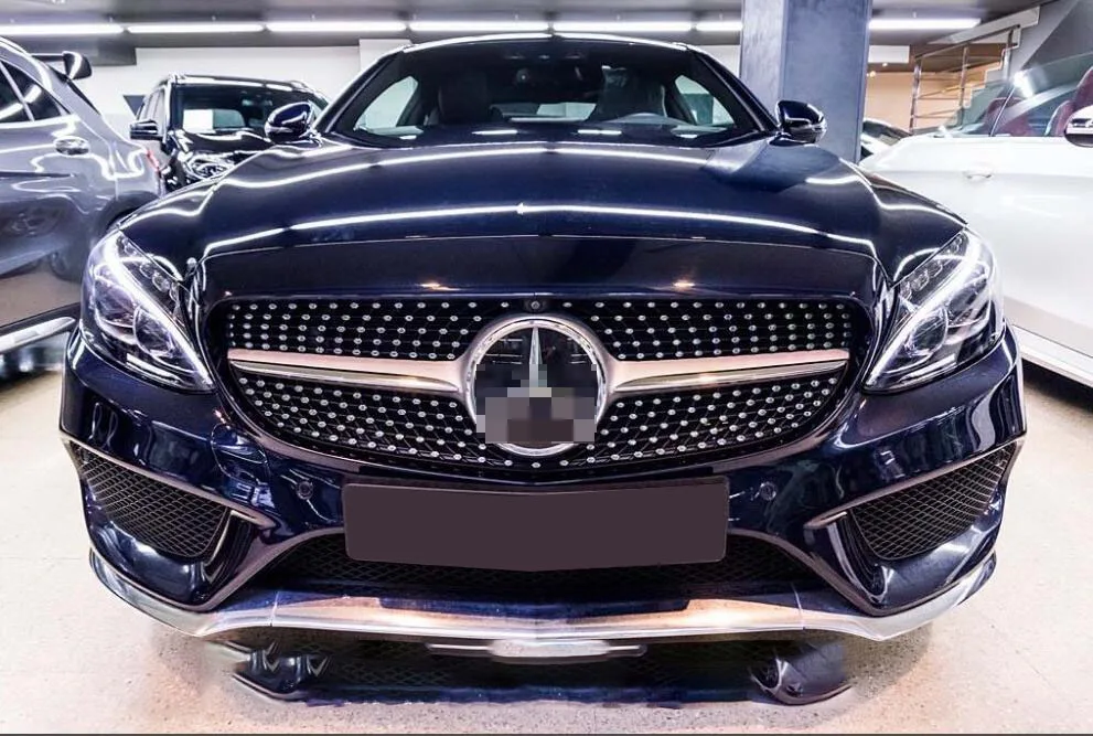 W205 Бриллиантовая лампа с логотипом центрального Benz для Mercedes 2015 2018|Гоночные