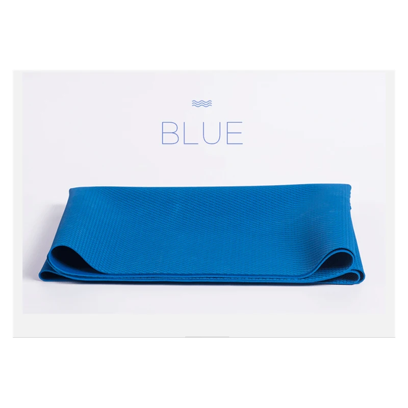 Ультратонкий складной натуральный резиновый коврик для йоги нескользящий портативный коврик для йоги коврик для путешествий складной мешок 183 см* 61 см* 0,2 см - Цвет: Лиловый