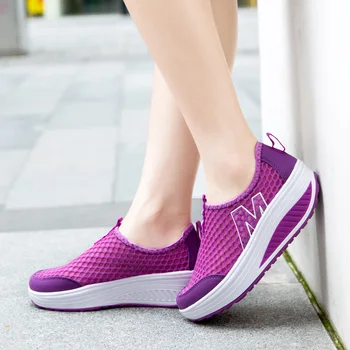 

Women Running Shoes Lightweight Female Trending Mesh Breathable Athletic Sneakers Ladies Sport Jogging Flat Platform Shoes