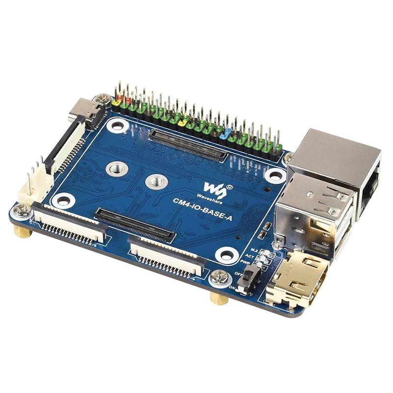Mini Placa de Base para Módulo de Computador Placa de Base para Raspberry pi Cm4 com Módulo de Computador Cb4. Dsi Rtc Ventilador Usb Rj45 Gigabit M.2 Ranhura para Cm4 - Imagem 5