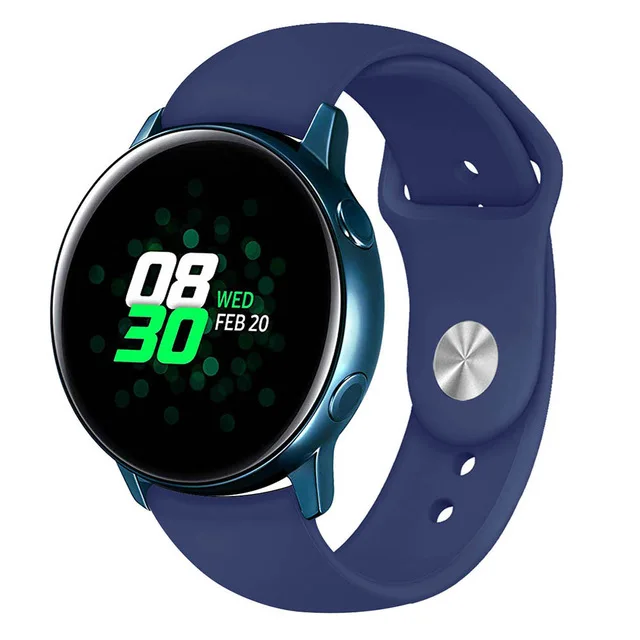 11 Силиконовый спортивный ремешок для Galaxy watch active 2 44 мм 40 мм смарт-ремешок для Galaxy watch активная Замена - Цвет: 11
