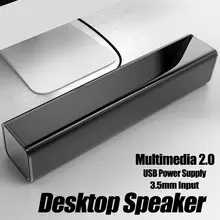 Домашний мини проводной динамик 2,0 объемный звук стерео динамик s тяжелый бас сабвуфер USB источник питания 3,5 мм аудио вход для ПК ноутбука