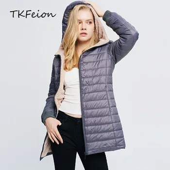 

Womens Winter Warm Hooded Coats Grey,Black,Army,Navy Color 2020 New Arrived Female Long Cotton-padded Jackets Fashion Slim Style