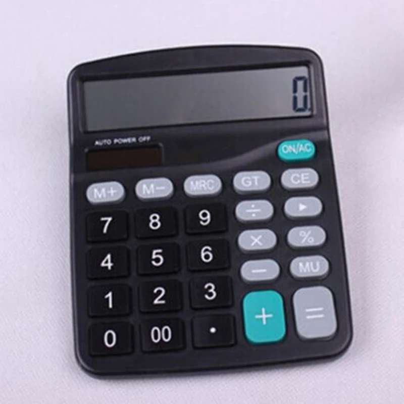 

Home Calculator Powered Office Solar/Battery 12-Digit Calculator Screen Buttons Desktop Useful New Parts Hot Sale