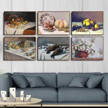 

Home Decoration Art Wall Pictures Fro Living Room Poster Print Canvas Paintings French Claude Monet Still life Flowers