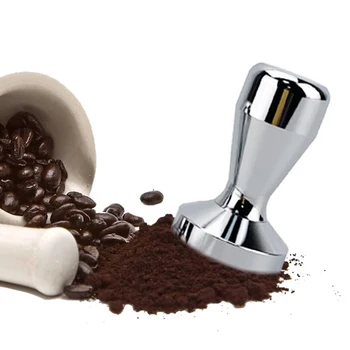 

Stainless Steel Coffee Tamper Home Calibrated Pressure Espresso Mat Coffee Hammer Espresso Powder Flat Press JS22