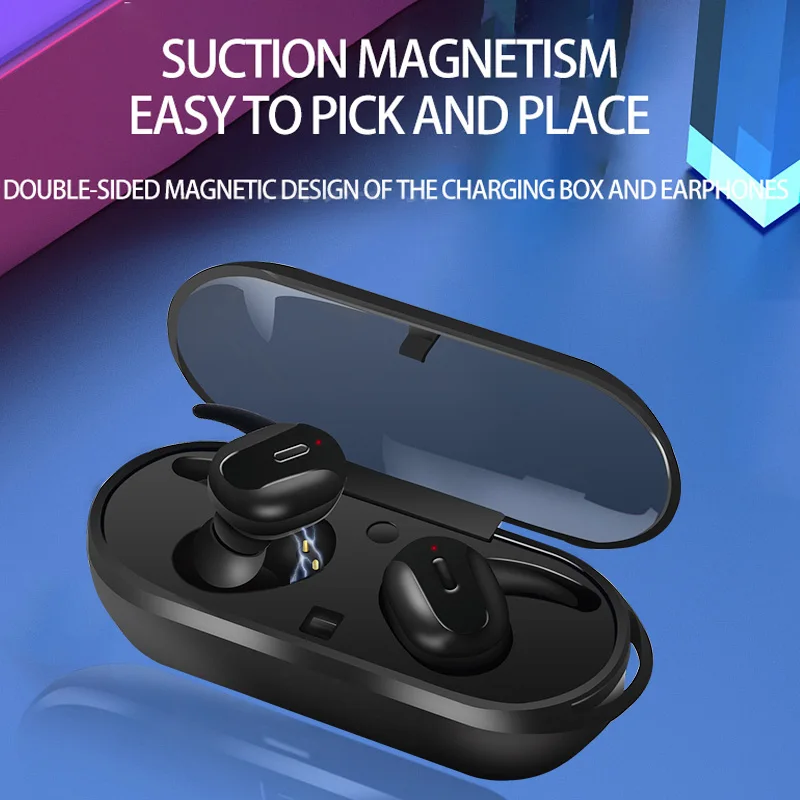TWS Bluetooth наушники гарнитура 5,0 беспроводные наушники мини-наушники-вкладыши автоматическая загрузка сопряжение с зарядным ящиком