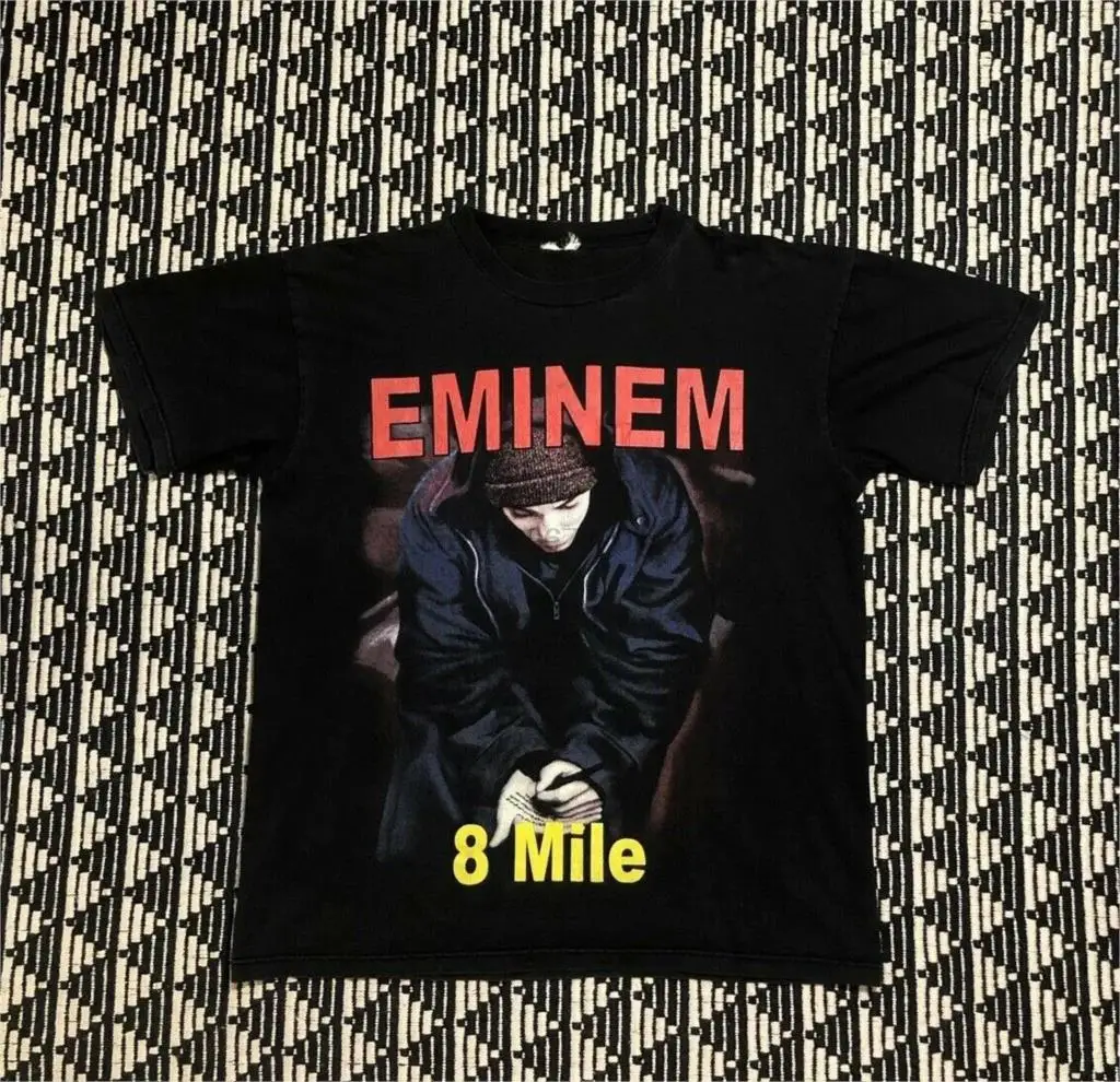 Винтажная футболка Eminem 8 Mile Movie Promo Tour Concert Rap 90s 2000s большой новый мужской модный