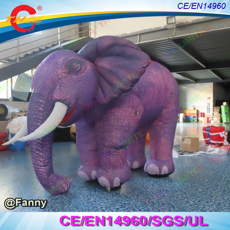 

3m/4m/5mH new design giant inflatable elephant mascot for advertising full printed big inflatable cartoon elephant,free air ship