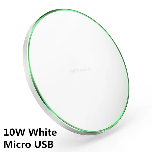 10W Metal White FDGAO быстрое 15 Вт Беспроводное зарядное устройство для iPhone 11 Pro X XR XS 8 samsung S10 S9 Note 10 9 usb type C 10W Qi зарядная площадка для Airpods - Цвет: 10W Metal White