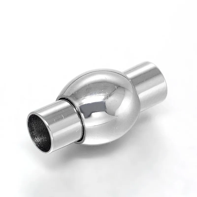 

304 Stainless Steel Magnetic Clasps, Column, Stainless Steel Color