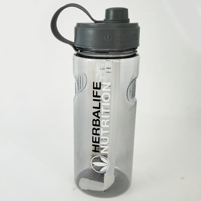 1000ml gray Прямая с фабрики 500 мл 800 мл 1Л Новая мода Портативный Space Herbalife питание изготовленный на заказ шейкер ремни соломенная бутылка для воды - Цвет: 1000ml gray