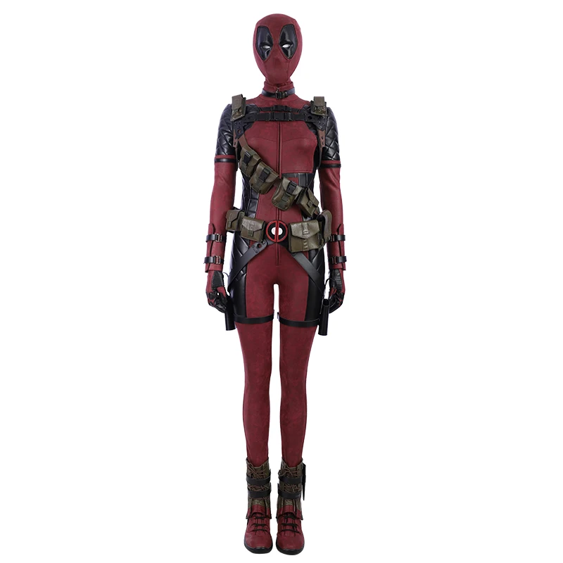 Женский костюм для косплея леди Дедпул Уэйда Уинстона Уилсона боди Делюкс полный