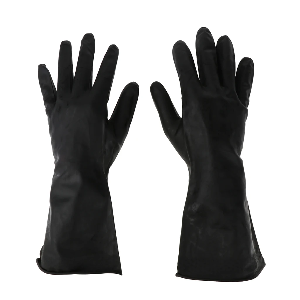 Pair of Reusable Waterproof Household Gloves for Home Kitchen Dish Washing Laundry Cleaning