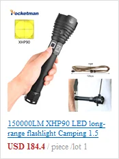 Яркий самый мощный XHP90 светодиодный фонарь XLamp Zoom фонарь XHP70 USB Перезаряжаемый водонепроницаемый фонарь для использования 18650 26650 для кемпинга