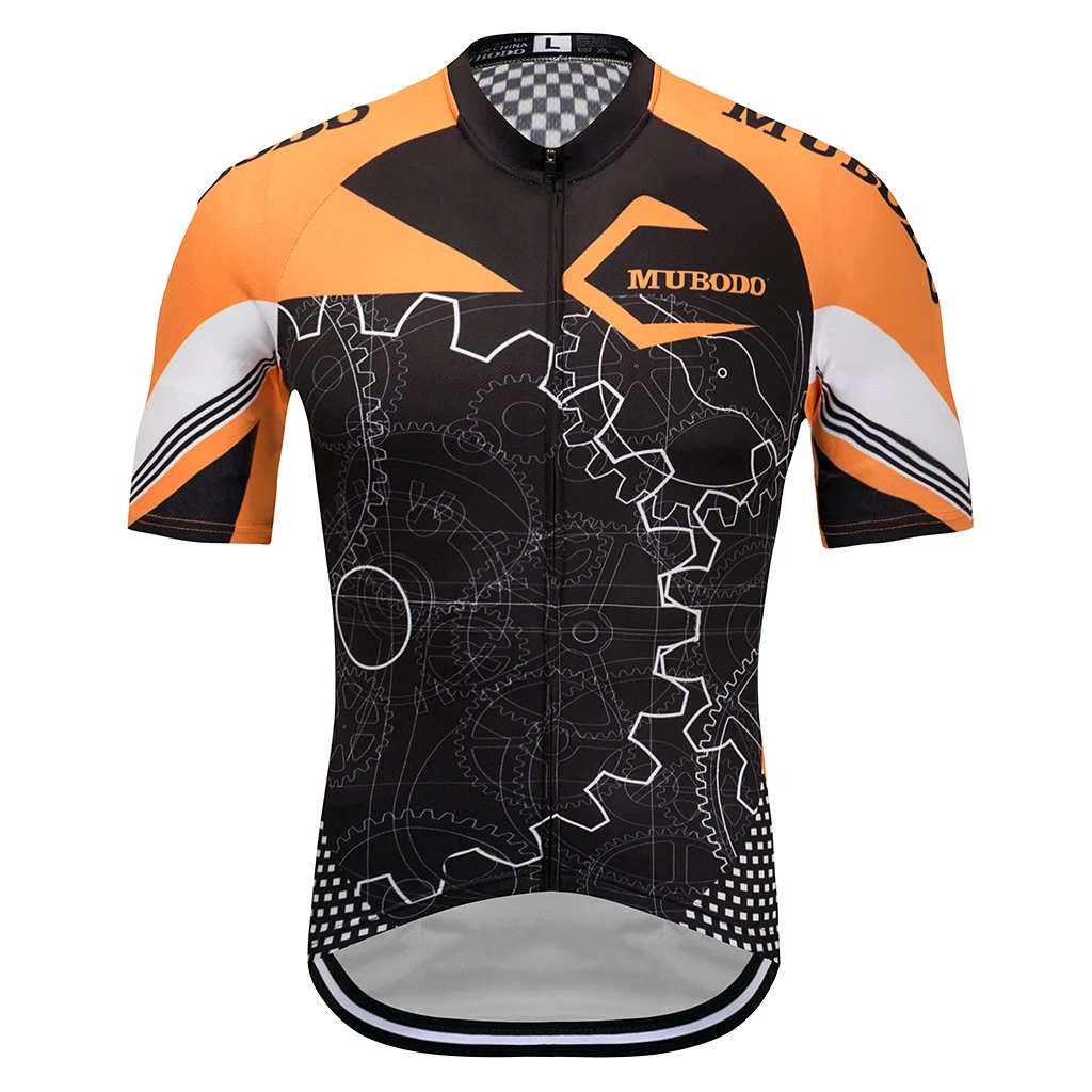 MU-028 Orange Летняя национальная команда Велоспорт Джерси Mtb форма для мужчин s короткие Ropa Ciclismo велосипедная одежда быстросохнущая велосипедная одежда для мужчин - Цвет: MU-028 Orange