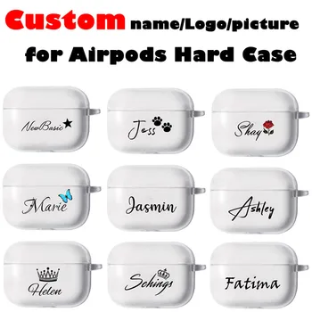 

Custom case for Airpod Pro Case with keychain hole Protective Customized Name DIY for Airpods Case Personalized Name/image/logo
