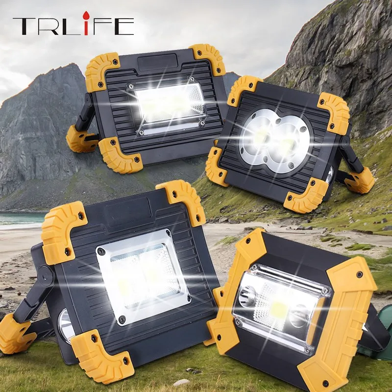 

4000LM Led Portable Spotlight Led Work Light Rechargeable 18650 Battery Outdoor Light Led Latern Flashlight For Hunting Camping