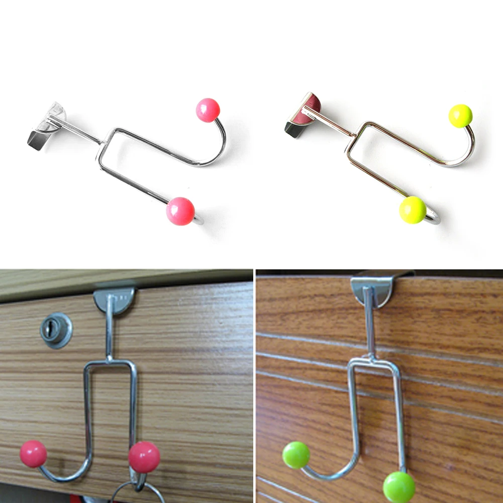 Multi Use Durable Stainless Steel Home Supplies Space Saving Hook Over The Door Strong Load Capacity Movable No Drilling Hangers