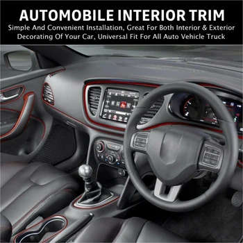 

Insert Molding Trim Strip Molding Trim Strip Red 10M 32.8ft Car Interior