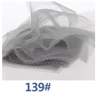 139 Gray Супер мягкая сетка зашифрованная американская сетка ткань супер прозрачное свадебное платье юбка свадебная одежда москитная сетка ткань - Цвет: 139 Gray