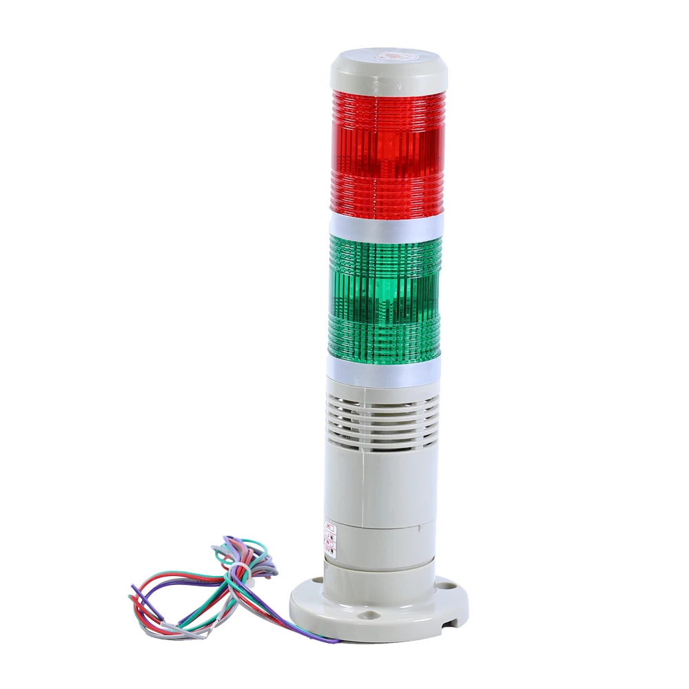 Industrial Yellow Red Green Signal Tower Warning Lamp Stack Light AC110V DC24V 