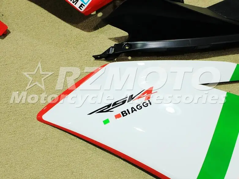 Полный мотоцикл полный комплект обтекателя для Aprilia RSV4 1000 2010 2011 2012 2013 впрыска ABS Пластик номер 3