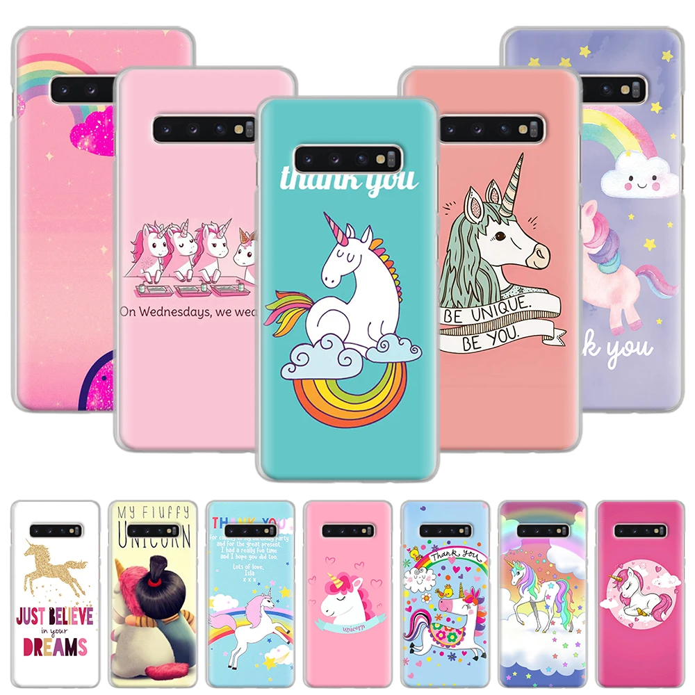 

My Unicorn girl Phone Case for Samsung Galaxy S10 S20+ S10e S8 S9 S10 Lite S20 Plus Note 8 9 10 Plus 5G Hard Cover