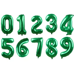 Rose Gold & Silver Discolor Digital Balloons for Baby Shower & Birthday Party Decoration (Green)