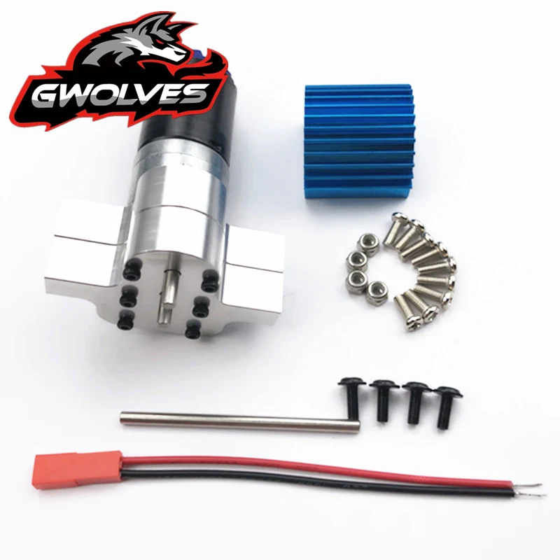 WPL 1/16 DIY Upgrade 6x6 RC Crawle Metal Metal transfer case with 380 motor for B14 B24 B16 B36 C14 C24 MN90 Q60 Q61RC parts 4