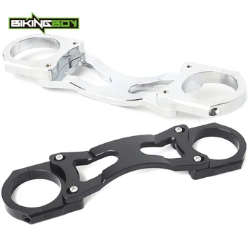 

BIKINGBOY 41mm Balance Shock Front Fork Brace Bracket For Harley Softail Custom FXSTC Standard FXST/I Night Train Wide Glide
