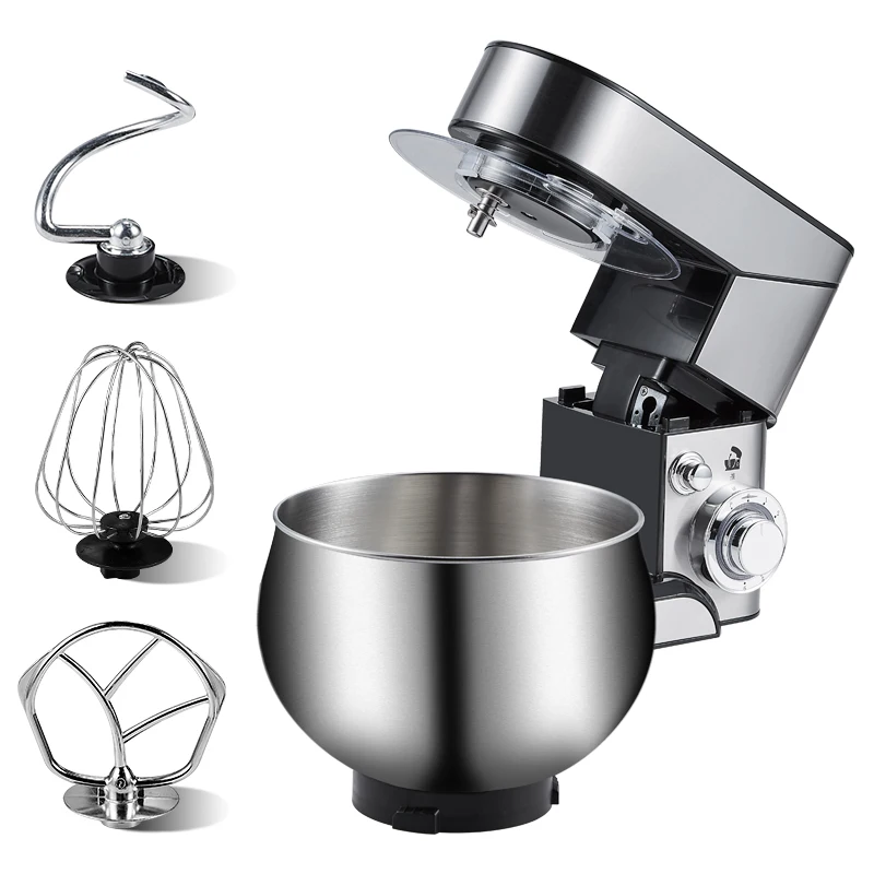 ProMixer M5 5L6speedStainless Steel BowlPlanetary Stand MIXERCream Egg Whisk Blender Cake Dough Bread Maker Machine