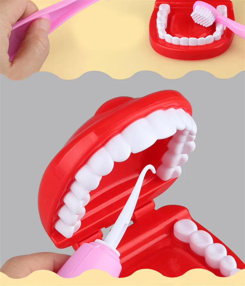 9 шт. игрушка для ролевых игр, стоматологический набор для проверки зубов, медицинский набор, Обучающие ролевые игры, обучающие игрушки для детей