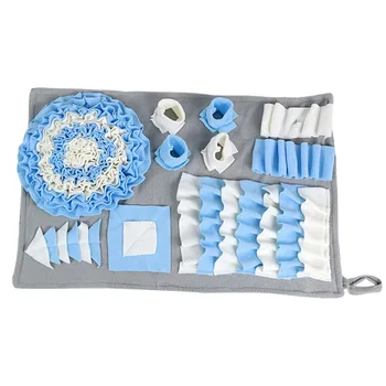

8 Types Dog Square Sniffing Training Mat Dog Toys Washable Puzzle Training Blanket Pet Multicolor Nasal Congestion Training Mat