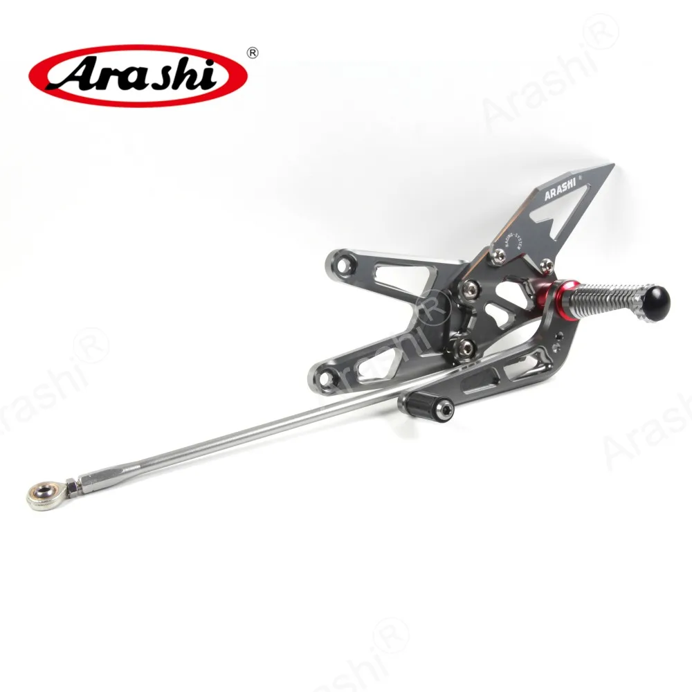 Arashi YZF-R6 с ЧПУ Регулируемая подножка для YAMAHA YZF R6 2003 2004 2005 подножки Rider задние наборы Rearset Подножка для ног алюминий
