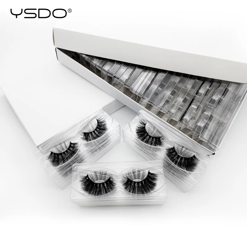 

Wholesale 20 Pairs 3D Mink Eyelashes Volume Lashes Eyelash extension Hand Made Natural False Lashes Makeup Full Strip Lashes 3W