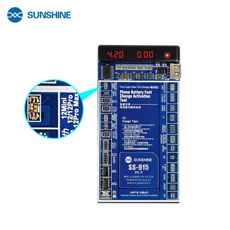 SS-915 универсальный аккумулятор для быстрой зарядки iPhone 4-11Pro Max Android | Электронные