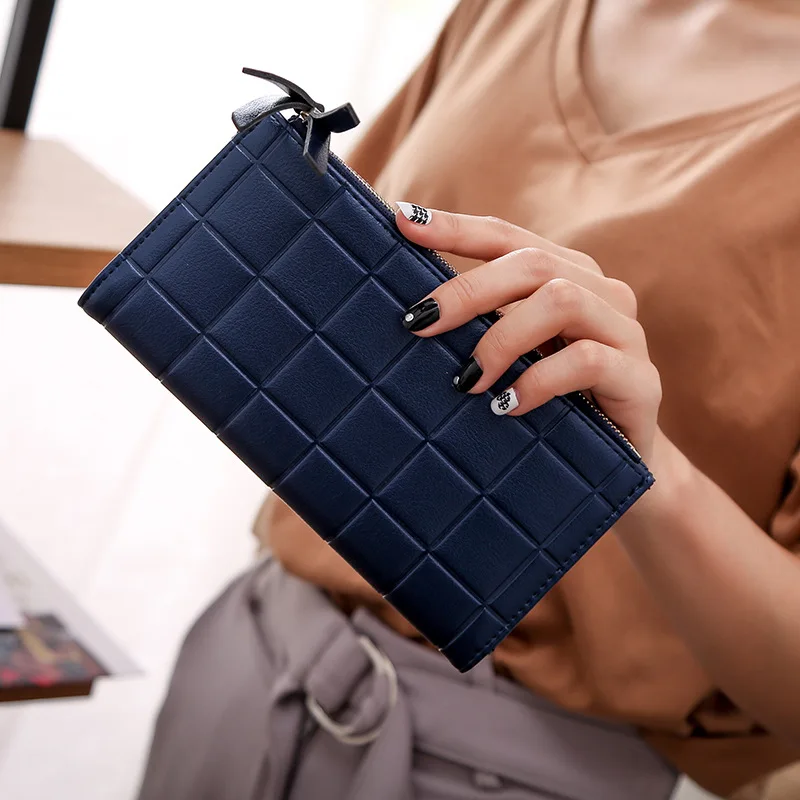 

2019 New Fashion Long Pu Women Wallet Clutch Women's Purse Best Phone Wallet Female Case Phone Pocket carteira Femme