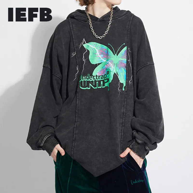 IEFB/Мужская и женская одежда Tide 2020 srping новая уличная свободная винтажная кофта с
