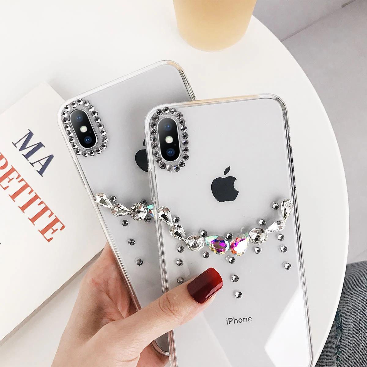 KJOEW мягкий чехол для iPhone XR X 8 7 6s Plus, блестящий прозрачный ТПУ для iPhone XS MAX, чехол для телефона, чехол для телефона