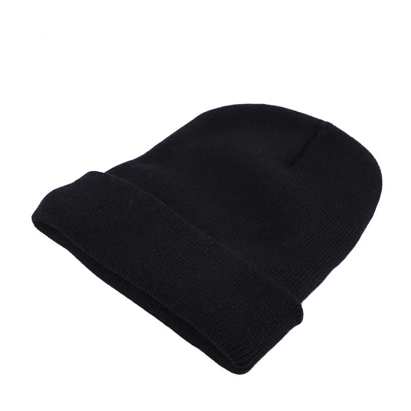 mens skully hat Solid  Unisex  Winter Autumn  Skullies & Beanies Knitting Bonnets new era skully beanie