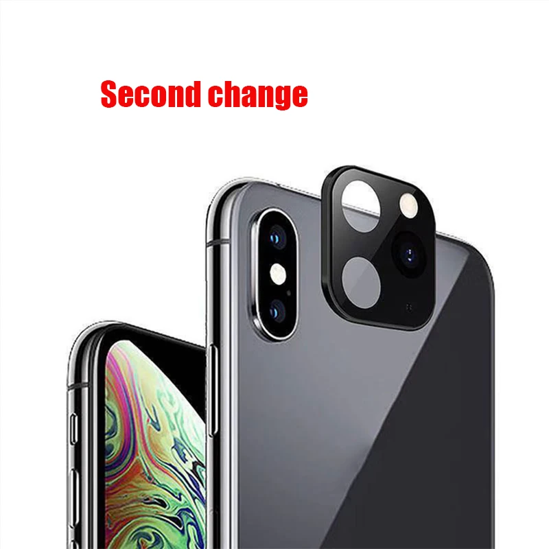 Подходит для iPhone Apple X XS MAX 11Pro для iPhone 11 PRO MAX диффузор наклейка Модифицированная крышка камеры титановый сплав