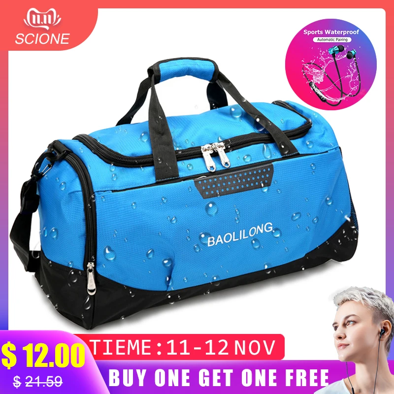 Kaufen Professionelle Wasserdichte Große Sport Sporttasche Mit Schuhe Tasche Männer Frauen Im Freien Fitness Training Duffle Tasche Reise Yoga Handtasche