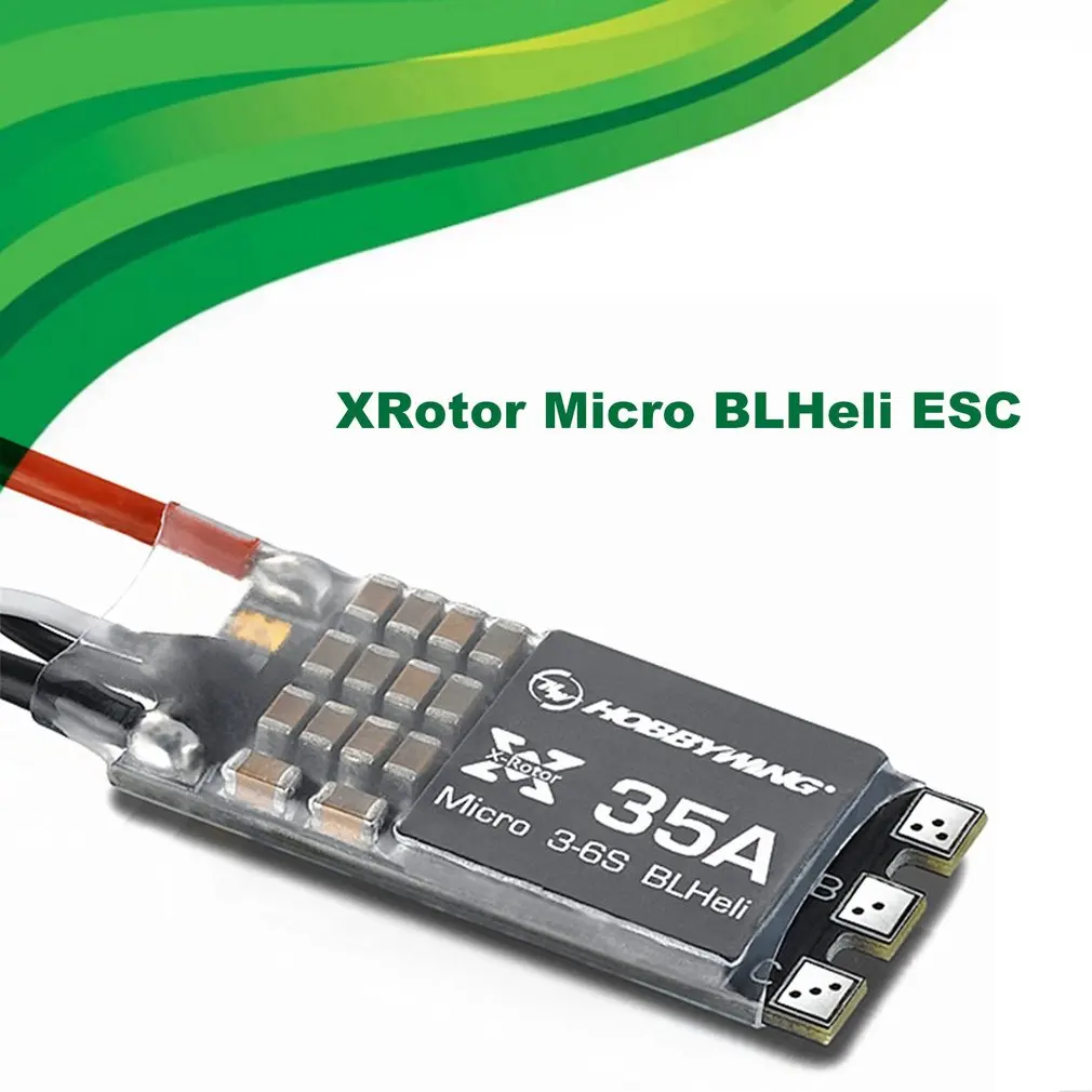 4 шт. Hobbywing XRotor Micro 35A BLHeli ESC поддержка OneShot125 с проводами для FPV гоночный Квадрокоптер Дрон часть