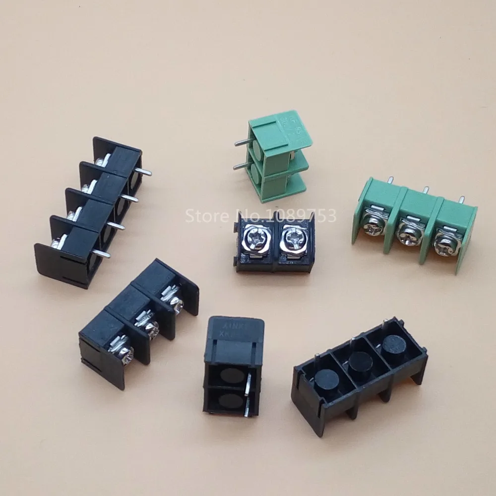 20 шт./лот KF8500 8 5 мм 2P 3P 4P забор тип соединения клемма черный/зеленый PCB терминал|pcb