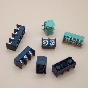 

20PCS/lot KF8500 8.5MM 2P 3P 4P Fence Type Connection Terminal Black/Green PCB Terminal