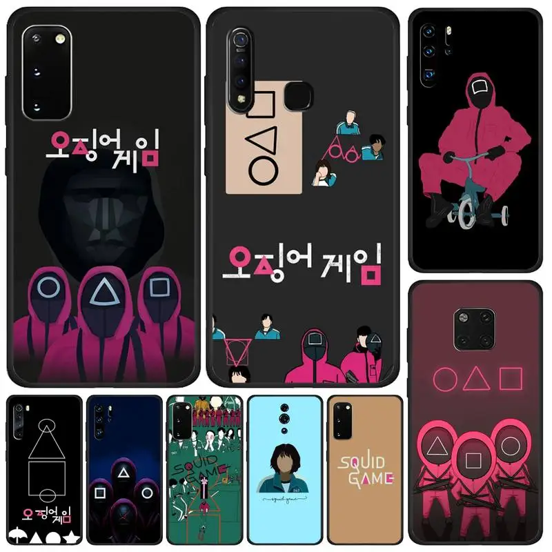 Hot Squid Game Soldiers Circles Korea TV Show Phone Case For OPPO F 1S 7 9 K1 A77 F3 RENO F11 A5 A9 A73S R15 REALME | Мобильные