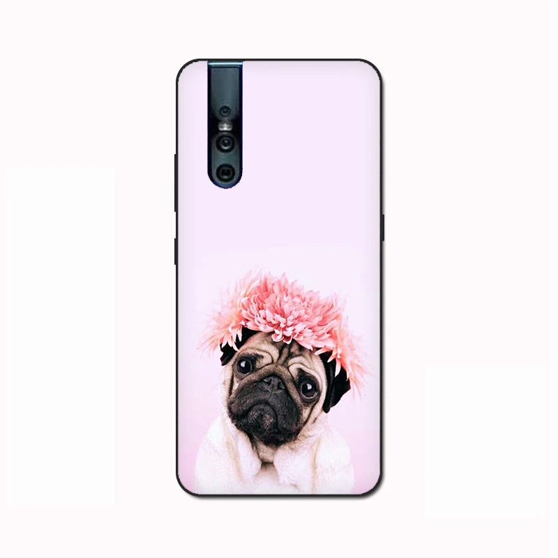 Мопс милый кот с рисунком очков, очки, чехол для телефона для VIVO Y81 Y67 Y75 Y78 Y89 V11 V15 Pro Y17 Y69 Y71 Y91 Y93 Y66 X9 Z5X Y11 - Цвет: B1